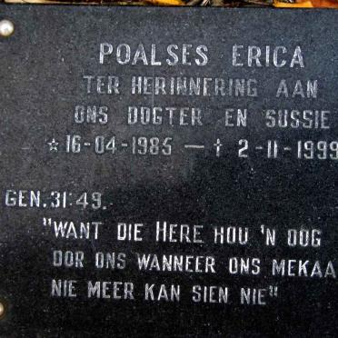 POALSES Erica 1985-1999