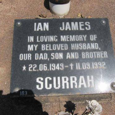 SCHURRAH Ian James 1949-1992