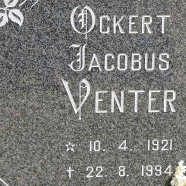 VENTER Ockert Jacobus 1921-1994