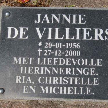 VILLIERS Jannie, de 1956-2000