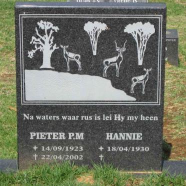 ? Pieter P.M. 1923-2002 &amp; Hannie 1930-