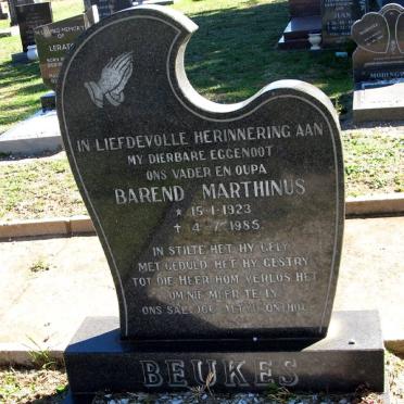 BEUKES Barend Marthinus 1923-1985