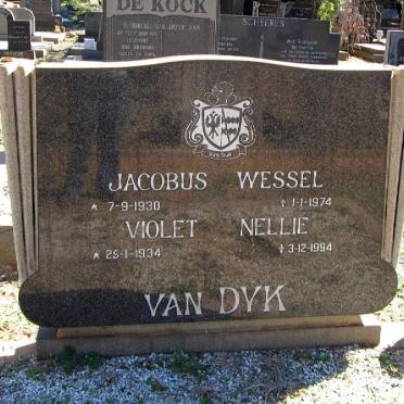 DYK Jacobus Wessel, van 1930-1974 &amp; Violet Nellie 1934-1994
