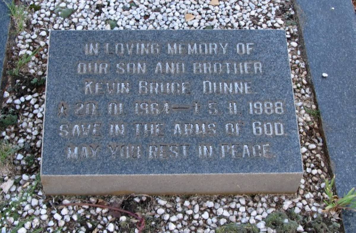 DUNNE Kevin Bruce 1964-1988