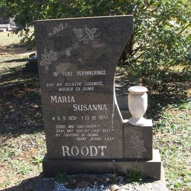 ROODT Maria Susanna 1931-1977