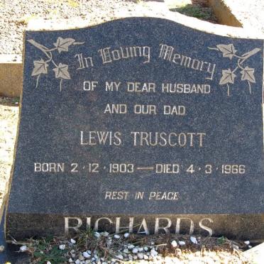 RICHARDS Lewis Truscott 1903-1966