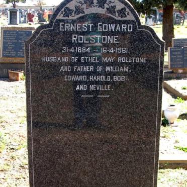 ROLSTONE Ernest Edward 1884-1961