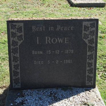 ROWE I. 1879-1961
