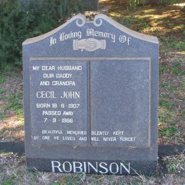 ROBINSON Cecil John 1907-1966