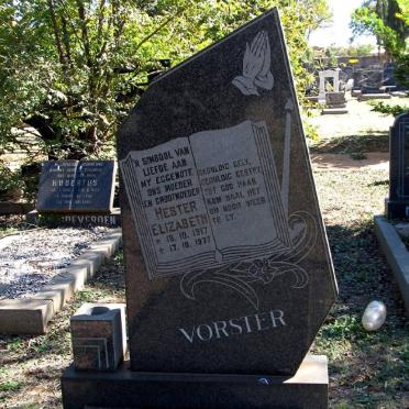 VORSTER Hester Elizabeth 1917-1977