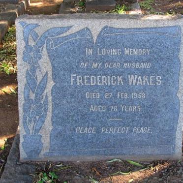 WAKES Frederick -1958