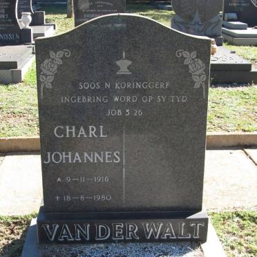 WALT Charl Johananes, van der 1916-1980