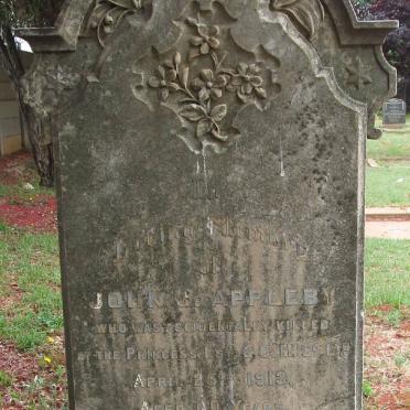 APPLEBY John G. -1913