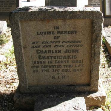 CHATCIDAKIS Charles John 1862-1943