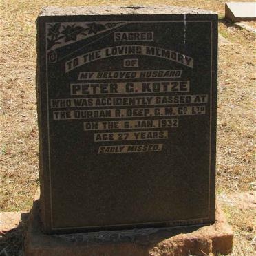 KOTZE Peter G. -1932