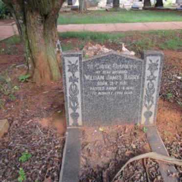 BARRY William James 1891-1940