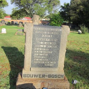 BOSCH Izak D., Bouwer 1890-1939