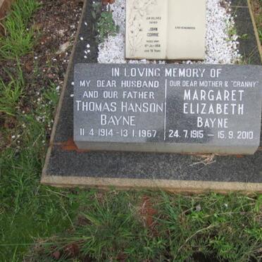 BAYNE Thomas Hanson 1914-1967 &amp; Margaret Elizabeth 1915-2010 :: CORRIE John -1961