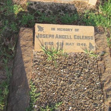 COLENSO Joseph Angell -1948