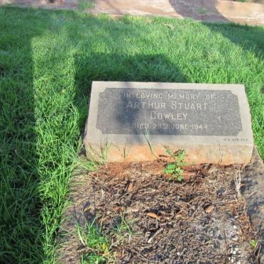 COWLEY Arthur Stuart -1944