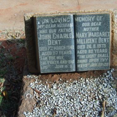 DENT John Charlie -1942 &amp; Mary Margaret -1973