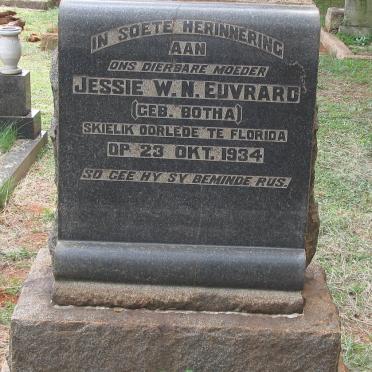 EUVRARD Jessie W.N. nee BOTHA -1934