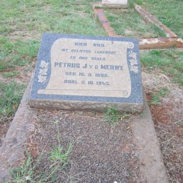 MERWE Petrus J., v.d. 1886-1943