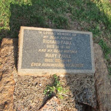 PAULL Richard -1946 &amp; Mary -1947