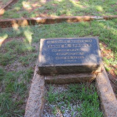 SPROULE Annie M. -1913