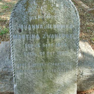 ZWANEPOEL Johanna Hendrika Martina 1854-1923