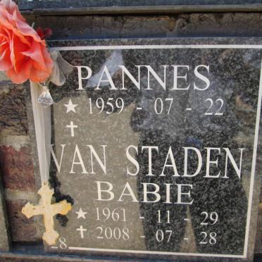 STADEN Pannes, van 1959- &amp; Babie 1961-2008