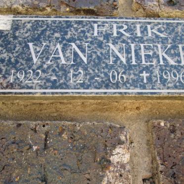 NIEKERK Frik, van 1922-1996