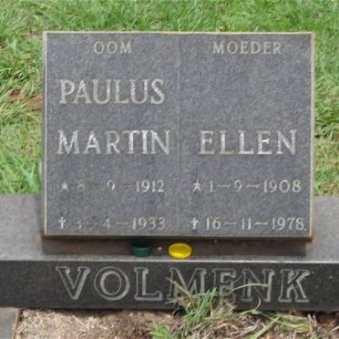 VOLMENK Ellen 1908-1978 :: VOLMENK Paulus Martin 1912-1933