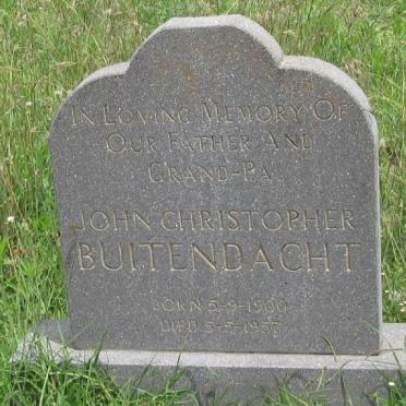 BUITENDACHT John Christopher 1900-1957