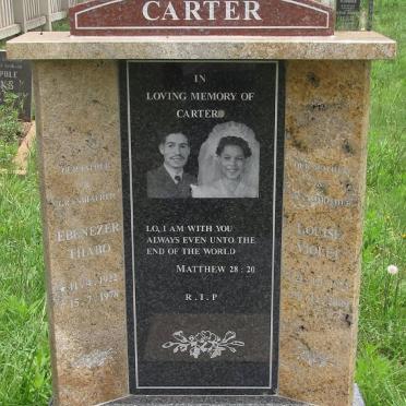 CARTER Ebenezer Thabo 1922-1978 &amp; Louise Violet 1923-2009 