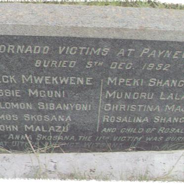 Gauteng, SPRINGS, Payneville, Tornado memorial