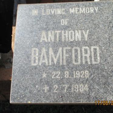 BAMFORD Anthony 1928-1984
