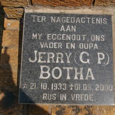 BOTHA G.P. 1933-2000