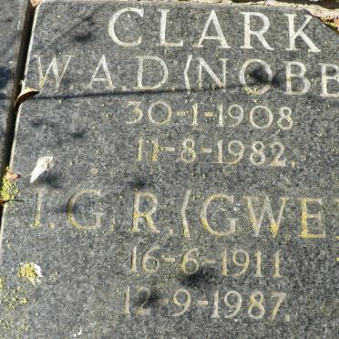 CLARK W.A.D. 1908-1982 &amp; I.G.R. 1911-1987