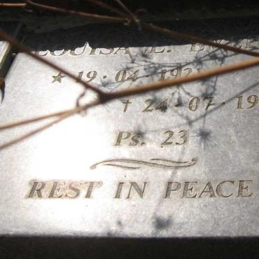 E?MRSON Louisa L. 1921-1996