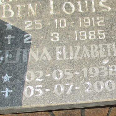 ? Ben Louis 1912-1985 :: ? Gesina Elizabeth 1938-2005