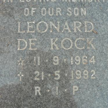 KOCK Leonard, de 1964-1992