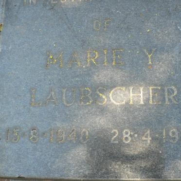 LAUBSCHER Marie Y. 1940-1988