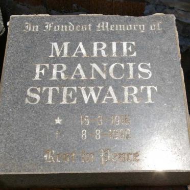 STEWART Marie Francis 1915-1999