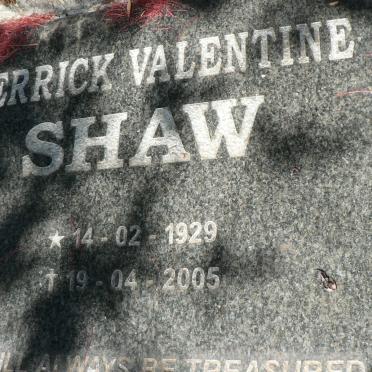 SHAW Derrick Valentine 1929-2005