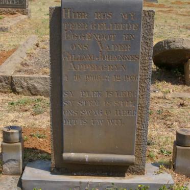 APPELGRYN Gilliam Johannes 1906-1936