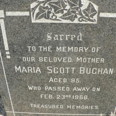BUCHAN Maria Scott -1968