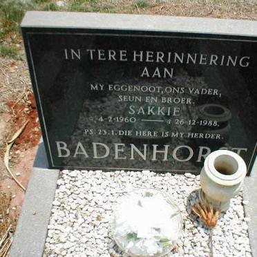 BADENHORST Sakkie 1960-1988