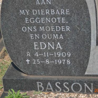 BASSON Edna 1909-1978