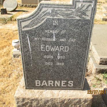 BARNES Edward 1892-1958